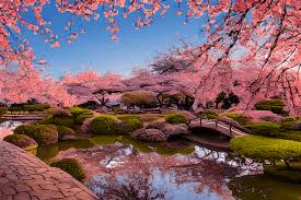 Awesome Japanese Garden Cherry Blossoms