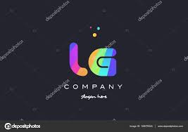 Lg L G Colored Rainbow Creative Colors