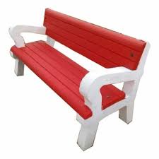Rcc Cement Bench With Backrest