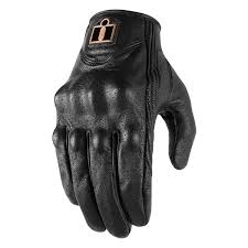 Icon Pursuit Classic Perforated Gloves Black Xl