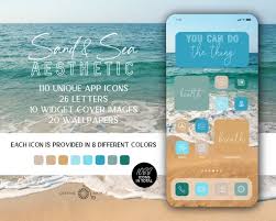 Sand And Sea Aesthetic Summer App Icons
