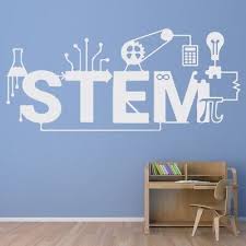 Stem Teacher Classroom Wall Sticker Ws