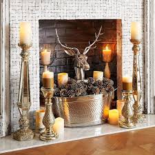 Fireplace Decor Candles Pillar Candles