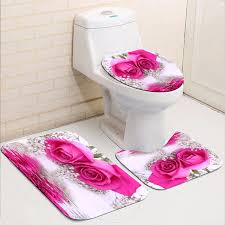 Roses Shower Curtain With Bath Mats