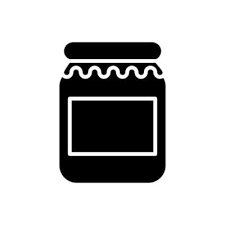 Glass Jar Icon Vector Bottle