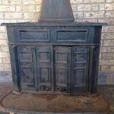 Franklin Wood Stove Antique Fireplace
