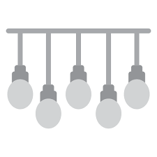 Ceiling Lamp Generic Color Fill Icon