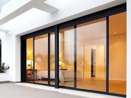 Black Sliding Glass Door For Home