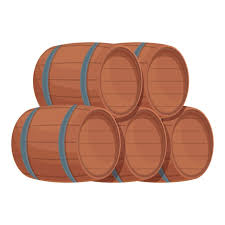 Barrel Stack Icon Cartoon Vector Drink