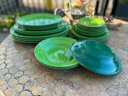 Plastic Melamine Dinnerware Plate Set