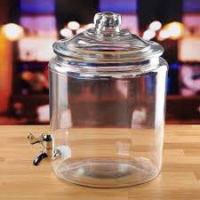 Glass Beverage Dispenser With Spigot