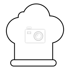 Chef Hat Icon Outline Ilration Of