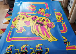 ms pac man side art pair midway
