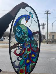 Stained Glass Insulated Oval Door