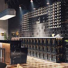 Wall Mounted Metal Wine Rack