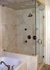 Bathroom With A Frameless Shower Door