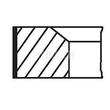 Mahle 081rs001040n2 Piston Ring Set For