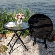 Round Metal Outdoor Side Table