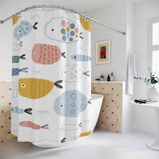 Ocean Shower Curtain Kids Bathroom
