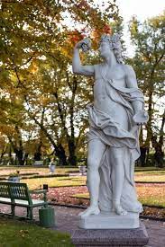 Old Park Statue Of Sensual Greek