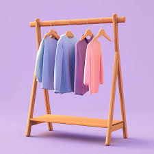 3d Clothes Rack Icon Wardrobe And