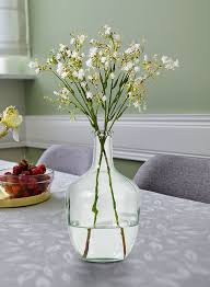 Clear Glass Bottle Vase In 2 Sizes
