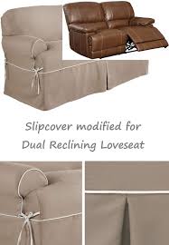 Dual Reclining Loveseat Slipcover T