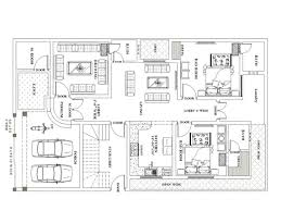 2d Floor Plan Blueprint In Autocad