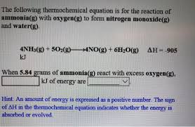 Following Thermochemical Equation Ia