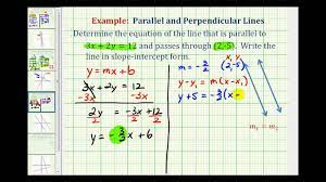 Find The Equation Of A Line Parallel To
