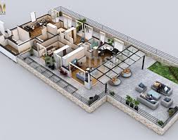 3d Floor Plan Of Residential Houses In