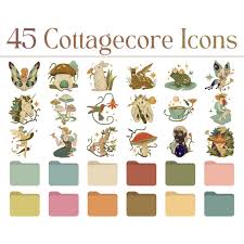 45 Cottagecore Icons File Icons