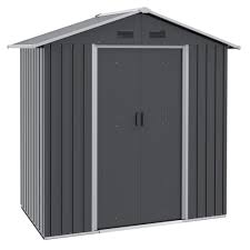 Outsunny 6ft X 4ft Metal Garden Shed