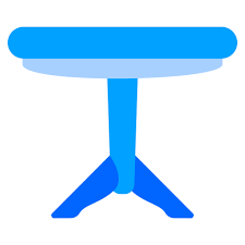 Dining Table Generic Blue Icon
