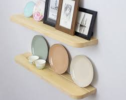 Rustic Radius Floating Shelves With