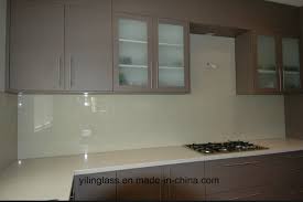 Tempered Enameled Glass Backsplash For