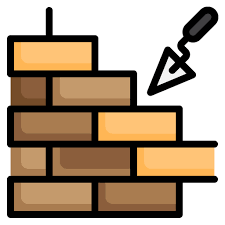 Brick Wall Srip Lineal Color Icon