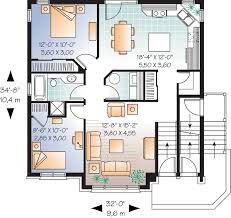 Multi Family Plan 64883 Narrow Lot