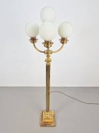 Milk Glass Spheres Floor Lamp