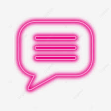 Pink Neon Message Icon Vector