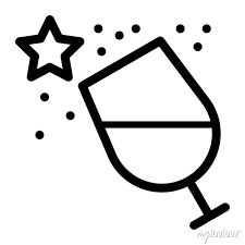 A Glass Of White Wine Or Champagne Icon