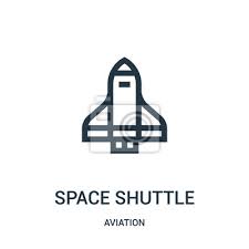 Space Shuttle Icon Vector From Aviation