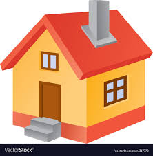 3d Home Icon Royalty Free Vector Image