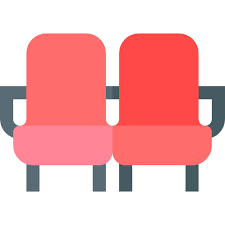 Cinema Seat Basic Straight Flat Icon