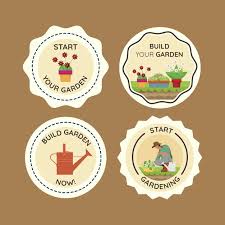 Gardening Labels Template Design Free