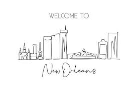 New Orleans Skyline Vector Art Icons