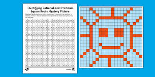 Irrational Square Roots Mystery Picture