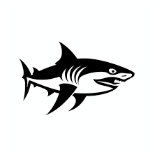 Premium Ai Image Shark Icon Line Art