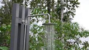 Outdoor Shower Stock Footage