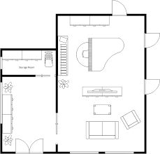 Living Room Floor Plan With Entrance